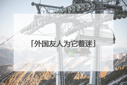 外国友人为它着迷