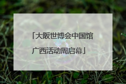 大阪世博会中国馆广西活动周启幕