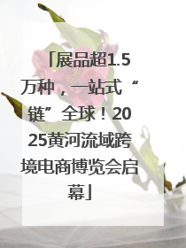 展品超1.5万种，一站式“链”全球！2025黄河流域跨境电商博览会启幕