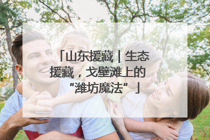 山东援藏｜生态援藏，戈壁滩上的“潍坊魔法”