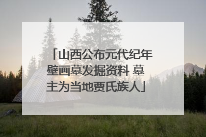 山西公布元代纪年壁画墓发掘资料 墓主为当地贾氏族人