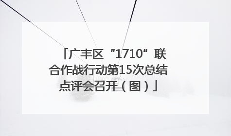 广丰区“1710”联合作战行动第15次总结点评会召开（图）