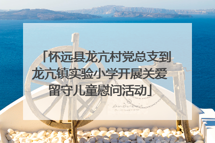 怀远县龙亢村党总支到龙亢镇实验小学开展关爱留守儿童慰问活动