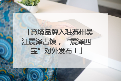 意境品牌入驻苏州吴江震泽古镇，“震泽四宝”对外发布！