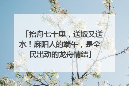 抬舟七十里，送饭又送水！麻阳人的端午，是全民出动的龙舟情结