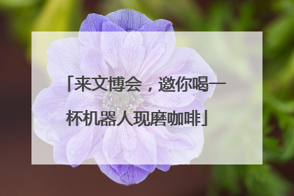 来文博会，邀你喝一杯机器人现磨咖啡