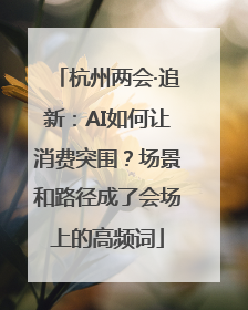 杭州两会·追新：AI如何让消费突围？场景和路径成了会场上的高频词