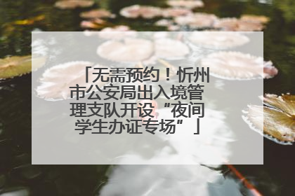 无需预约！忻州市公安局出入境管理支队开设“夜间学生办证专场”