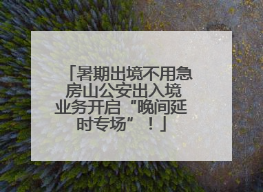 暑期出境不用急 房山公安出入境业务开启“晚间延时专场”！