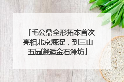 毛公鼎全形拓本首次亮相北京海淀，到三山五园邂逅金石潍坊