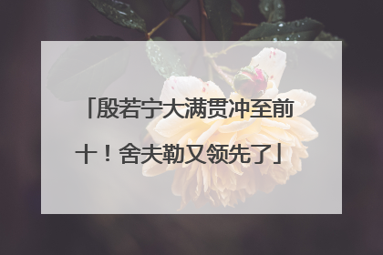 殷若宁大满贯冲至前十！舍夫勒又领先了