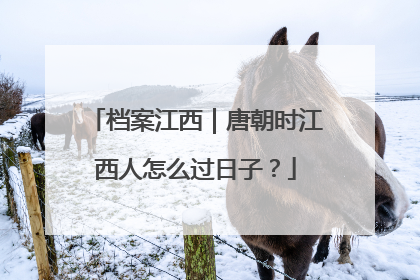 档案江西｜唐朝时江西人怎么过日子？