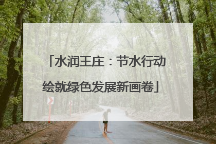 水润王庄：节水行动绘就绿色发展新画卷