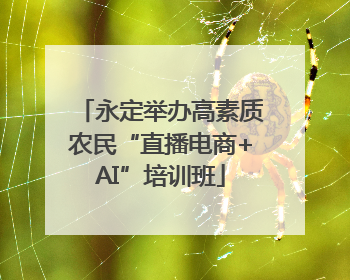 永定举办高素质农民“直播电商+AI”培训班