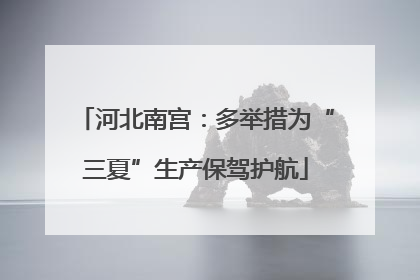 河北南宫：多举措为“三夏”生产保驾护航