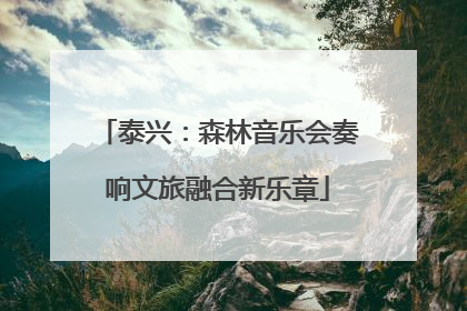 泰兴：森林音乐会奏响文旅融合新乐章