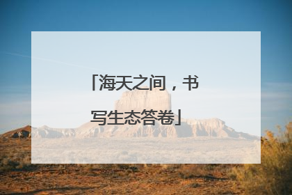 海天之间，书写生态答卷
