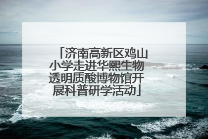 济南高新区鸡山小学走进华熙生物透明质酸博物馆开展科普研学活动