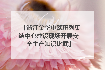 浙江金华中欧班列集结中心建设现场开展安全生产知识比武