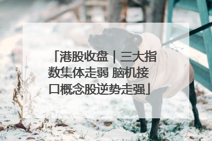 港股收盘｜三大指数集体走弱 脑机接口概念股逆势走强