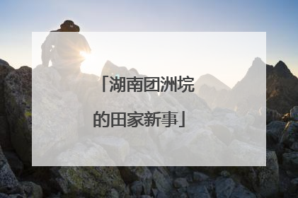 湖南团洲垸的田家新事