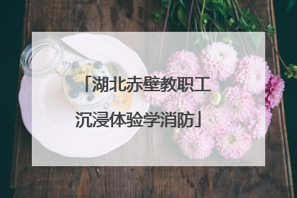 湖北赤壁教职工沉浸体验学消防