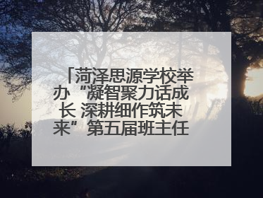 菏泽思源学校举办“凝智聚力话成长 深耕细作筑未来”第五届班主任工作论坛