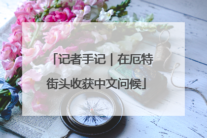 记者手记｜在厄特街头收获中文问候