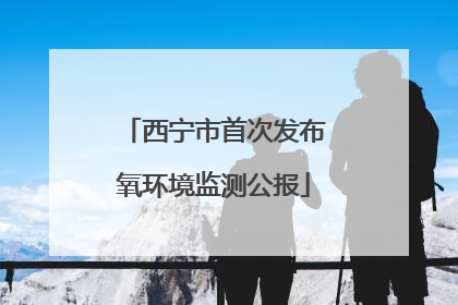 西宁市首次发布氧环境监测公报