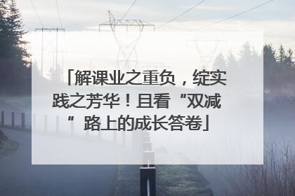 解课业之重负，绽实践之芳华！且看“双减”路上的成长答卷