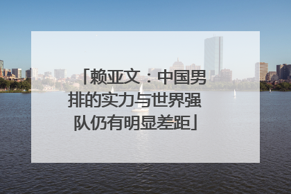 赖亚文：中国男排的实力与世界强队仍有明显差距