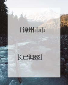 锦州市市长已调整