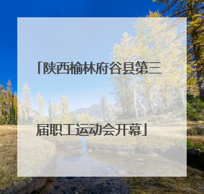 陕西榆林府谷县第三届职工运动会开幕