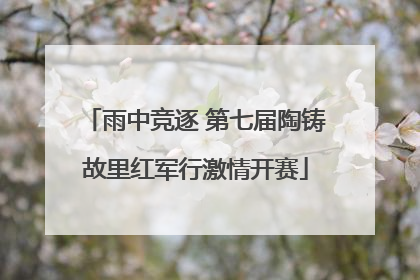 雨中竞逐 第七届陶铸故里红军行激情开赛
