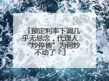 预定利率下调几乎无悬念，代理人“炒停售”为何炒不动了？