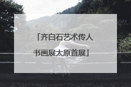 齐白石艺术传人书画展太原首展