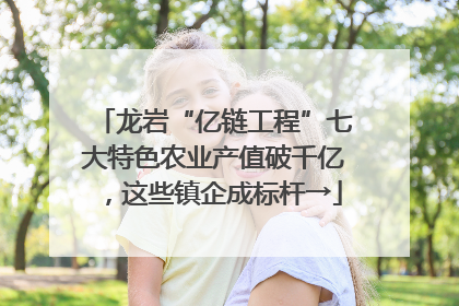 龙岩“亿链工程”七大特色农业产值破千亿，这些镇企成标杆→