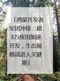 鸿蒙开发者军团冲锋：超3万应用加速开发，生态规模战进入关键期