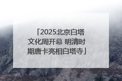 2025北京白塔文化周开幕 明清时期唐卡亮相白塔寺