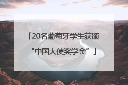 20名葡萄牙学生获颁“中国大使奖学金”
