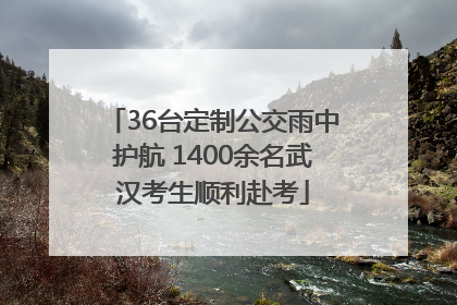 36台定制公交雨中护航 1400余名武汉考生顺利赴考