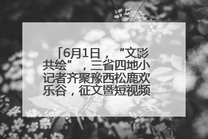 6月1日，“文影共绘”，三省四地小记者齐聚豫西松鹿欢乐谷，征文暨短视频大赛精彩启幕！